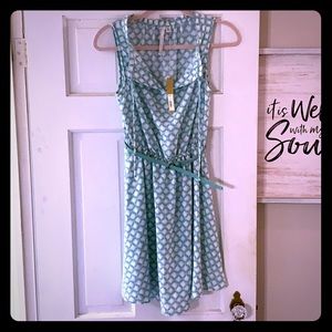 Teal print Lauren Conrad Dress